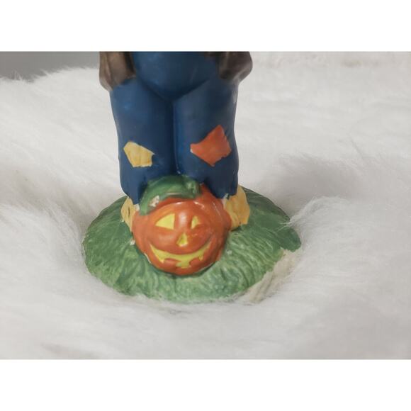Vintage Scarecrow Halloween Spooky Candolier‎ Candle Holder Decor Retro Pumpkin - Picture 8 of 9